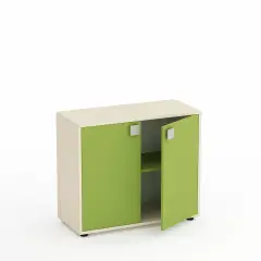 Mobile Kubò Betulla 2 Ante H 75 Cm. Verde Kiwi - Conforme CAM