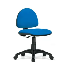 Poltrona Operativa Web Schienale Basso Tessuto Azzurro Per Ambienti Scolastici  - Conforme CAM