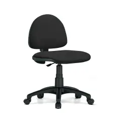 Poltrona Operativa Web Schienale Basso Tessuto Nero