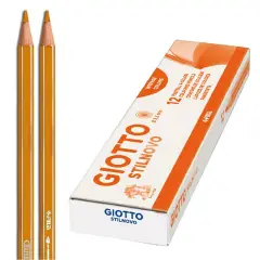 Colori a Matita per Bambini Giotto Stilnovo – 12 Pastelli Arancione