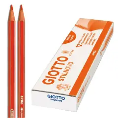 Pastelli a Matita Giotto Stilnovo – 12 Pezzi • Rosso