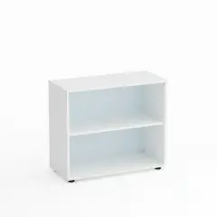 Mobile Scuola Kubò Bianco a Giorno H 75 cm. Ripiani Bianco - Conforme CAM