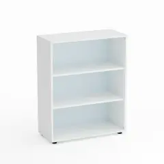 Mobile Scuola Kubò Bianco a Giorno H 110 cm. Ripiani Bianco - Conforme CAM