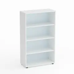 Mobile Scuola Kubò Bianco a Giorno H 150 cm. Ripiani Bianco - Conforme CAM