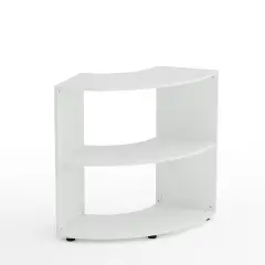 Mobile Scuola Kubò Bianco Angolare H 90 cm. Ripiani Bianco - Conforme CAM