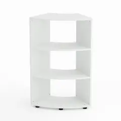 Mobile Scuola Kubò Bianco Curvo 60 Gradi H 110 cm. Ripiani Bianco - Conforme CAM