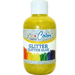 Tempera Acriica Glitter Giodicolor - 250 ml - Giallo