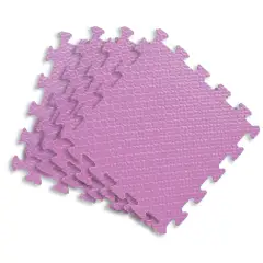 Maxi Tappeti Puzzle per Bambini Eva 120x120 cm - Set 4 Pezzi Glicine