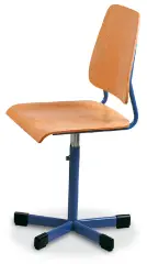 Sgabello Regolabile Blu – Seduta Anatomica in Multistrato di Faggio 38-48 cm