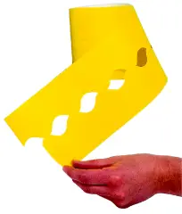 Bordo in Carta a Onde Giallo – Rotolo 15 m x 5,7 cm