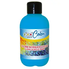 Tempera Acrilica Giodicolor 250 ml - Ciano