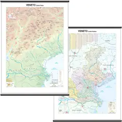 Carta Geografica Veneto Plastificata – Mappa Dettagliata Regione Veneto