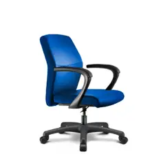 Poltrona Elegance Con Braccioli - Tessuto  Azzurro