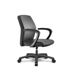 Poltrona Elegance Con Braccioli - Tessuto Nero