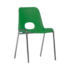 Sedia per Adulti Impilabile Kastilene 38 cm Verde – Sedia Misura 4 | UNI EN 1729