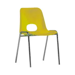 Sedia Impilabile Kastilene H 46 Cm - Gialla, Per Ambienti Scolastici