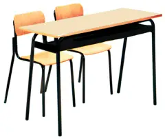Banco Biposto 900 con Sottopiano in Lamiera H 71 cm – 130x50 cm | Conforme CAM