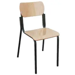 Sedia Impilabile - Seduta e Schienale in Faggio Misura 4 Per Ambienti Scolastici - Conforme CAM