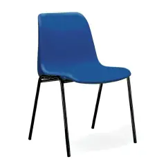 Sedia per Adulti Impilabile Helene Altezza 46 cm Blu