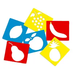 Stencil Sagome Frutta – Creatività e Divertimento per Bambini