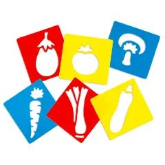 Stencil Sagome Vegetali – Creatività e Apprendimento sui Cibi e la Natura