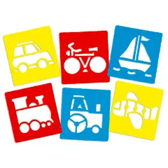 Stencil Sagome Mezzi di Trasporto – Creatività e Apprendimento per Bambini