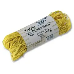 Raffia Vegetale Giallo Banana 50gr