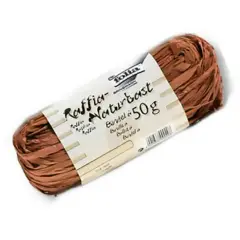 Raffia Vegetale Marrone – Matassina 50 gr