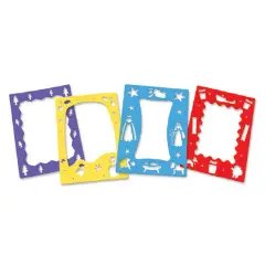 Stencil Sagome Cornici Natalizie – Set da 4 per Decorazioni Festive