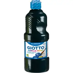 Tempera Acrilica Giotto 500 ml – Nero