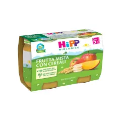 HIPP Omogeneizzato Merenda Bio Frutta Mista e Cereali 125g x2