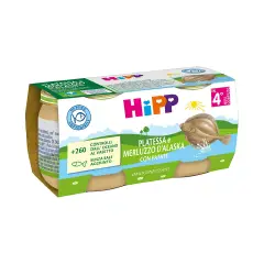 Hipp Omogeneizzato Pesce Bio gr.80x2 Platessa e Merluzzo d’Alaska con patate