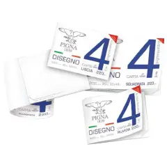 Album Disegno PignaQuattro 24x33 cm – 20 Fogli - 200g - Ruvido