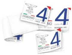 Album Disegno PignaQuattro 33x48 cm – 20 Fogli - 200g - Liscio e Squadrato