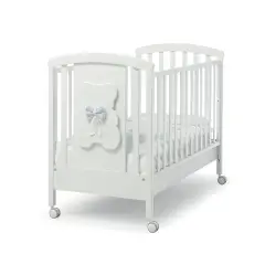 Lettino Dudù Bianco Fiocco Azzurro