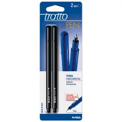 Penna Tratto Pen 2Pezzi Nero