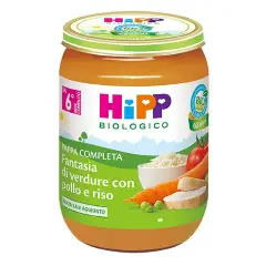 Pappa Completa Bio Hipp gr.190 Fantasia di Verdure con Pollo e Riso