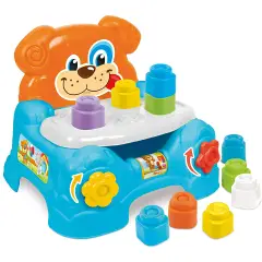 Soft Clemmy Poltroncina Portamattoncini Clementoni - Celeste