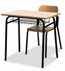 Banco Monoposto 600 - Sottopiano In Griglia H 76 Cm. Per Ambienti Scolastici  - Conforme CAM