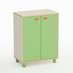 Mobile Scuola Infanzia Easy Line con Ante Altezza cm. 85 Verde - Conforme CAM