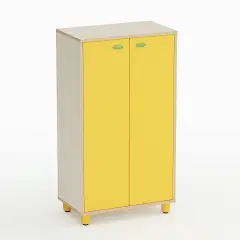 Mobile Scuola Infanzia Easy Line con Ante Altezza cm. 119 Giallo - Conforme CAM