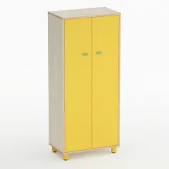 Mobile Scuola Infanzia Easy Line con Ante Altezza cm. 155 Giallo - Conforme CAM