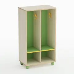 Mobile Scuola Infanzia Easy Line Spogliatoio a Giorno Verde - Conforme CAM