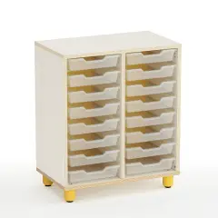 Mobile Scuola Infanzia Easy Line 16 Cassetti Giallo - Conforme CAM