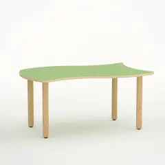 TAVOLO ONDA VERSO H 52 CM - MISURA 2 - VERDE