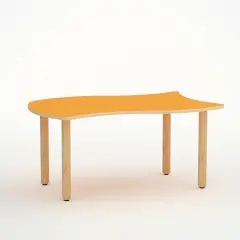 TAVOLO ONDA VERSO H 46 CM - MISURA 1 - ARANCIO