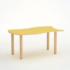TAVOLO ONDA VERSO H 52 CM - MISURA 2 - ARANCIO