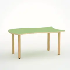 TAVOLO ONDA VERSO H 46 CM - MISURA 1 - VERDE