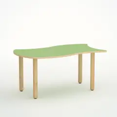 TAVOLO ONDA VERSO H 52 CM - MISURA 2 - VERDE