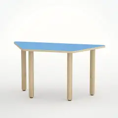 Tavolo Scuola Infanzia Trapezio Forma Misura 2 Glicine